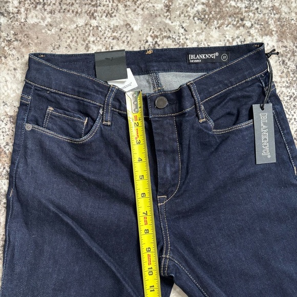 NWT Blank NYC Dark Blue Jeans with Cuffed Hem Size 27 - Picture 5 of 9
